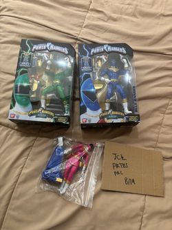 Legacy Power Rangers Zeo Green Blue Pink Lot