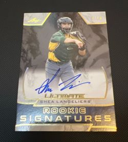 SHEA LANGELIERS 2019 Leaf Ultimate Rookie Signatures Autograph #8/10