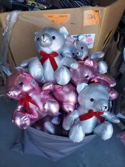 WHOLESALE LOT 18x Metallic Teddy Bears - Brand New with Tags (Flea Market / Reseller / Gift Lot)
