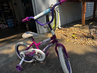 Kids 14 inch bike with training wheels