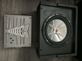 Kicker 10 inch 4ohm w/ 350 watt amp