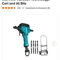 Makita 15 Amp 1-1/8 in. Hex Corded 70 lb. AVT