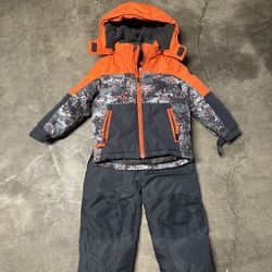 Little Boys Snow Suit 3T Gray And Orange - Everett, Wa 