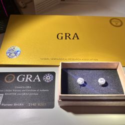 VVS Moissanite Halo Earrings !!NEW!!