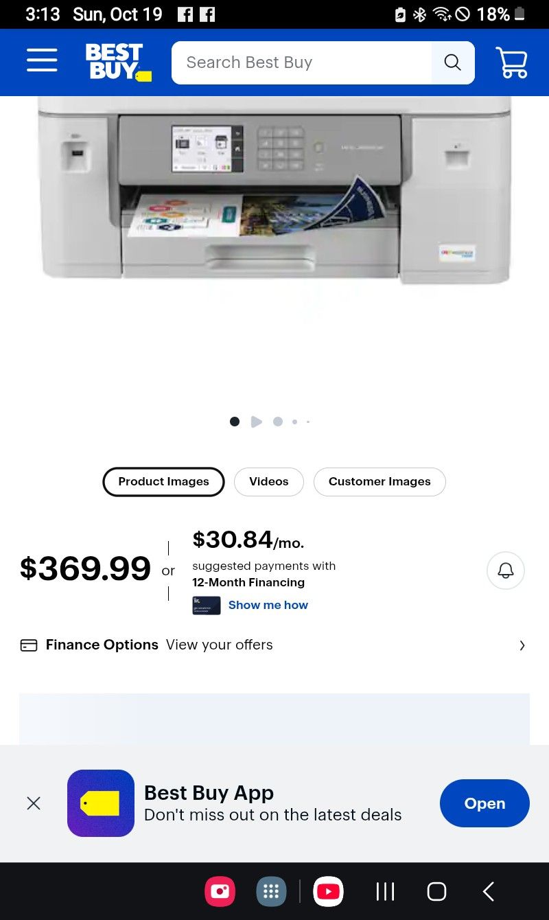 Brother MFC-J6555DW INKvestment Tank All-in-One Color Inkjet Printer