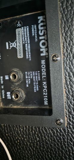 Kustom KPC210M passive monitor speaker