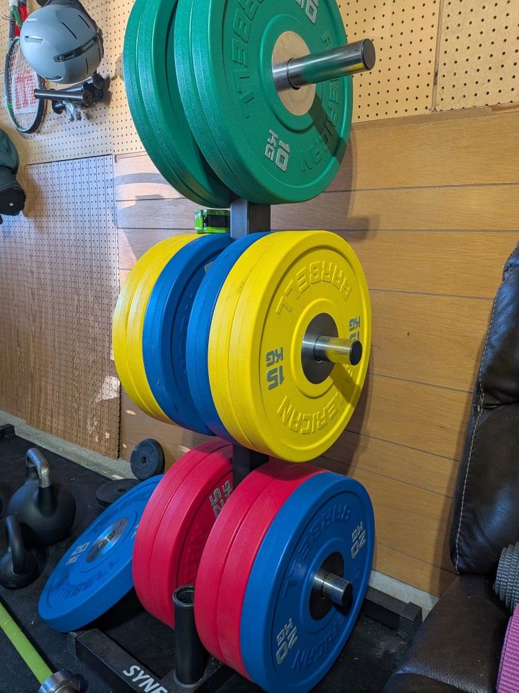 American Barbell 2xSets Of 320lbs Urethane Bumper Plates