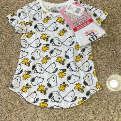Graphic Tee And Mask Size 4/5