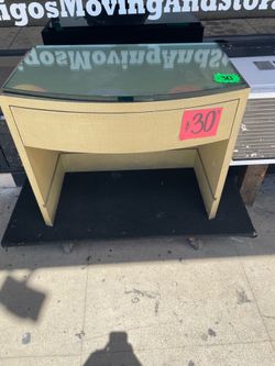 Beige console table