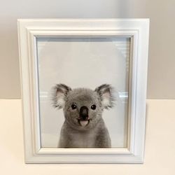Framed Gender Neutral Kid's Room Wall Art | Koala
