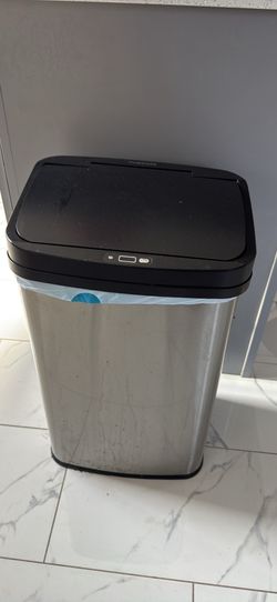 Ninestars Automatic cTrash Can Stainless Steel