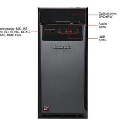 Lenovo Desktop A10-7800 12GB RAM 2TB HDD Tower Desktop PC Windows 10 DVD writer