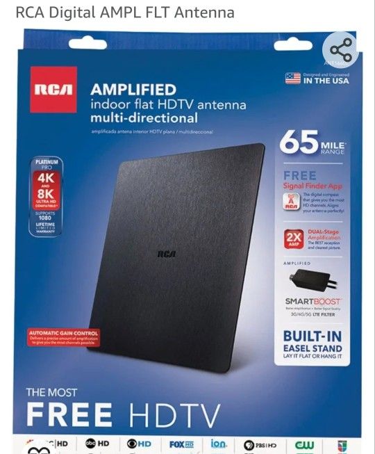 RCA Amplifier TV Indoor Antenna