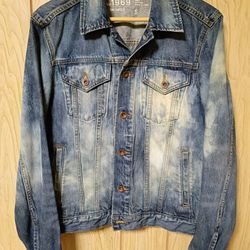 Vintage GAP 1969 Denim Jean Jacket Boho Dessert Hippie Vibe SMALL 