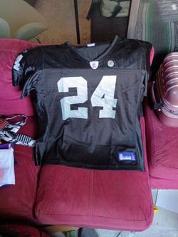 NFL #24 Black Football Jersey Reebok