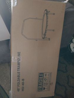 New trampoline  folds up