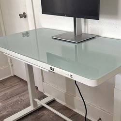 Electric Standing Desk With Drawer 