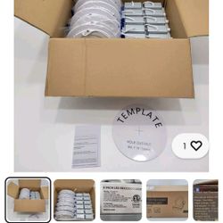 12 pack '6 inch LED recessed ceiling dimmable light with junction box