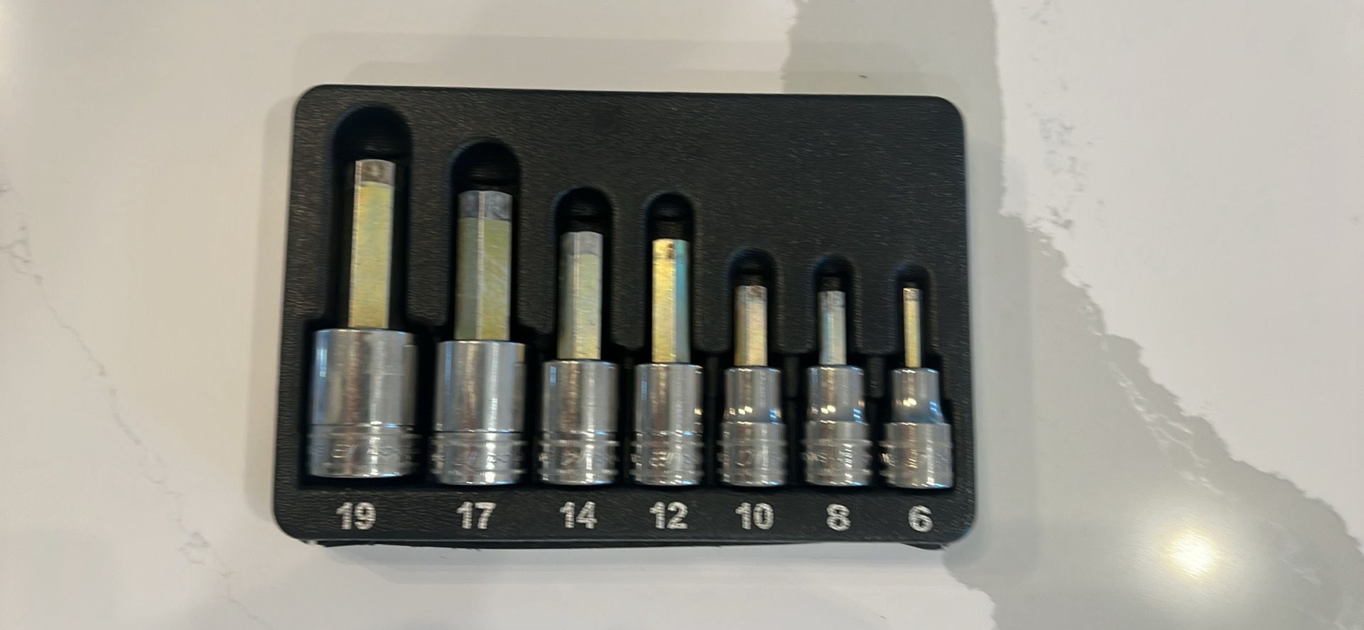 Snap-On Tools 1/2” drive metric hex allen socket set