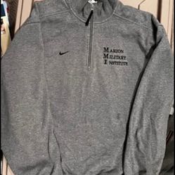Nike Marion Military Institute Quarter-Zip Sweatshirt – Size XS