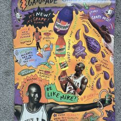 Michael Jordan Gatorade Poster
