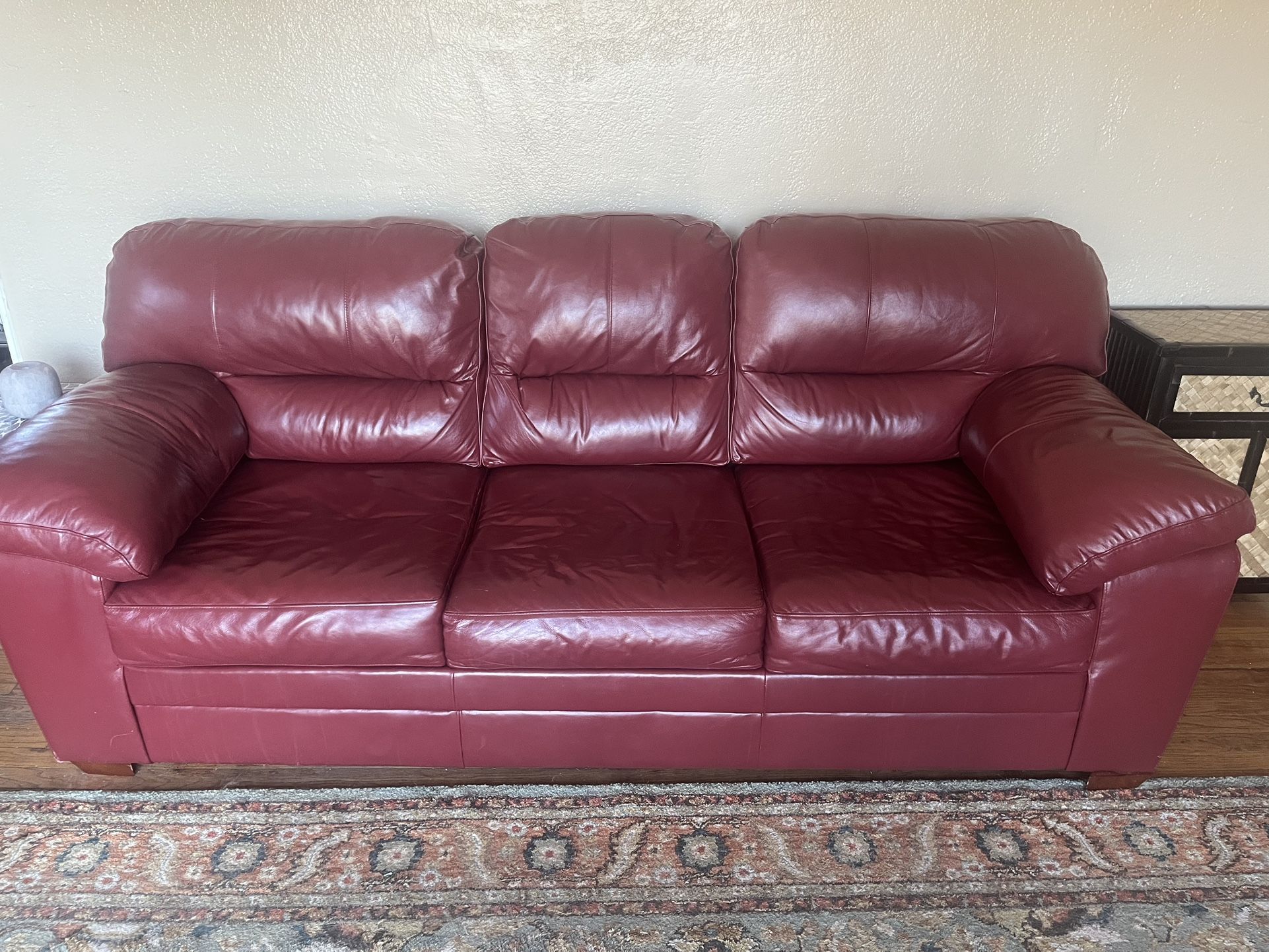 Leather Sleeper Sofa