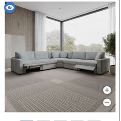 Henredon Selene 3-piece Sectional with Power Footrests