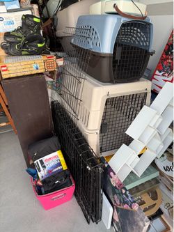 Large dog kennels crate and dog carrier