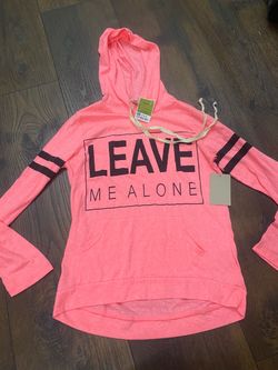 NEW Junior girls thin hoodie shirt size medium by love j #5