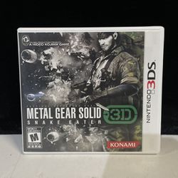 Metal Gear Solid 3D Snake Eater Nintendo 3DS Game