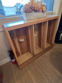 Unfinished Console Table & Detachable Ring Lights (11x40x32)