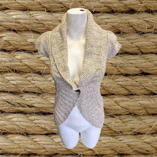 Women's Pink Rose Short Sleeve Sweater