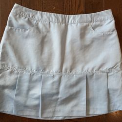 Women’s Adidas Size 4 Blue & White Stripe Pleated Golf & Tennis Skort $15