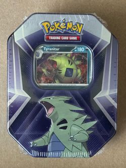 Pokémon TCG Triple Whammy Tin Tyranitar – 3 Booster Packs – Sealed