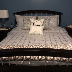 Queen Size Bed With Foot Board Head Board and Side Boards And Armoire  That Can Be Used As A Dresser.  Fits Up To 36” TV. Bed Can Be Sold Seperatly.