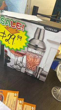 Four price crystal martini set