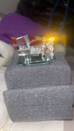 Vintage 2001 Crystal World “Compubear” #896N w/ Original Box
