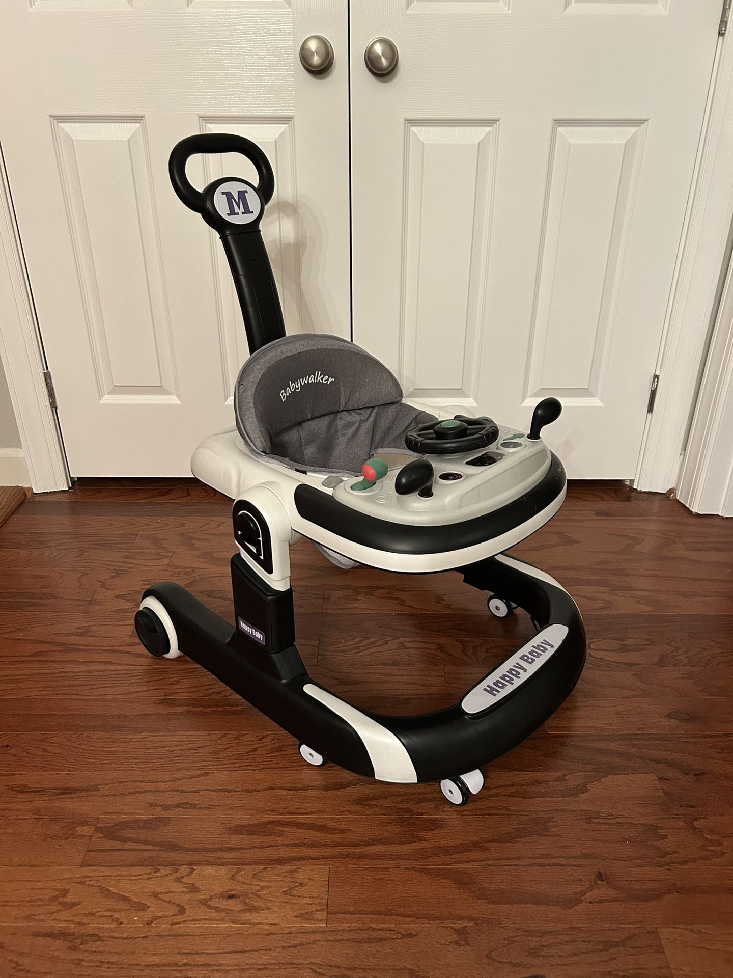 3-In-1 Baby Walker with Activity Station - Adjustable Height & Large Tray