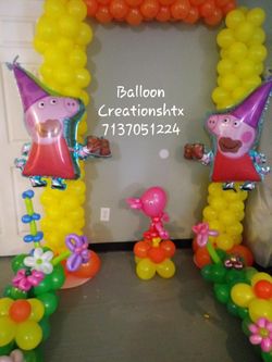 Peppa pig balloon decorations/ globos