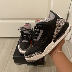 Jordan 3 Black Cement Size 12 