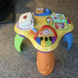 Toddler music activity table 