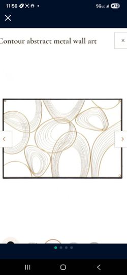 Contour Abstract Metal Wall Art Dimensions: 24“ H x 36” W x 1"