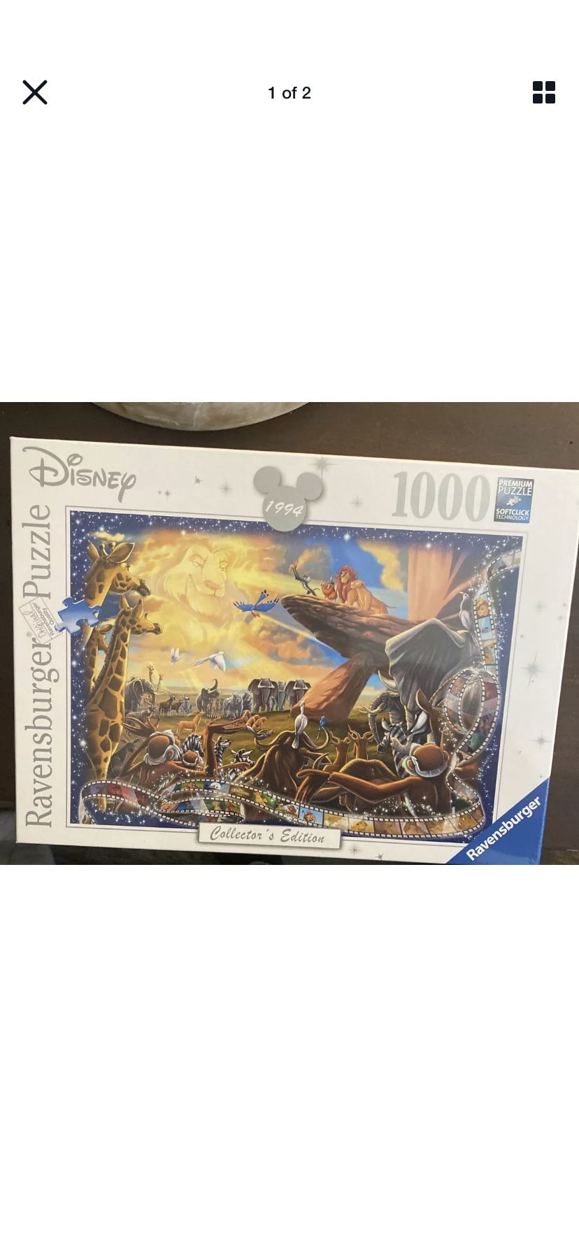 Ravensburger Disney Lion King Collector's Edition Jigsaw Puzzle - 1000 pieces