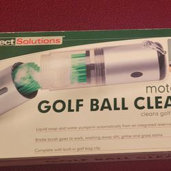 Perfect Solutions Motorized Golf Ball Club Cleaner Built-in Water Soap Reservoir