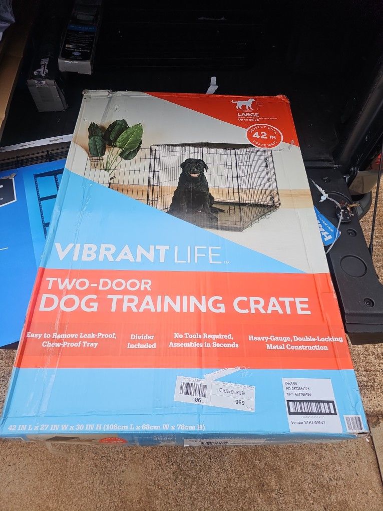 Two Door Dog Training Crate