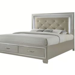 Picket House Glamour King Storage Bed