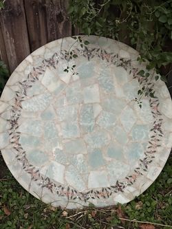 Brazilian marble inlay/ late 1920s