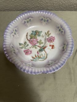 Vintage Leuchtenburg Germany ~ Bird of Paradise Bowl