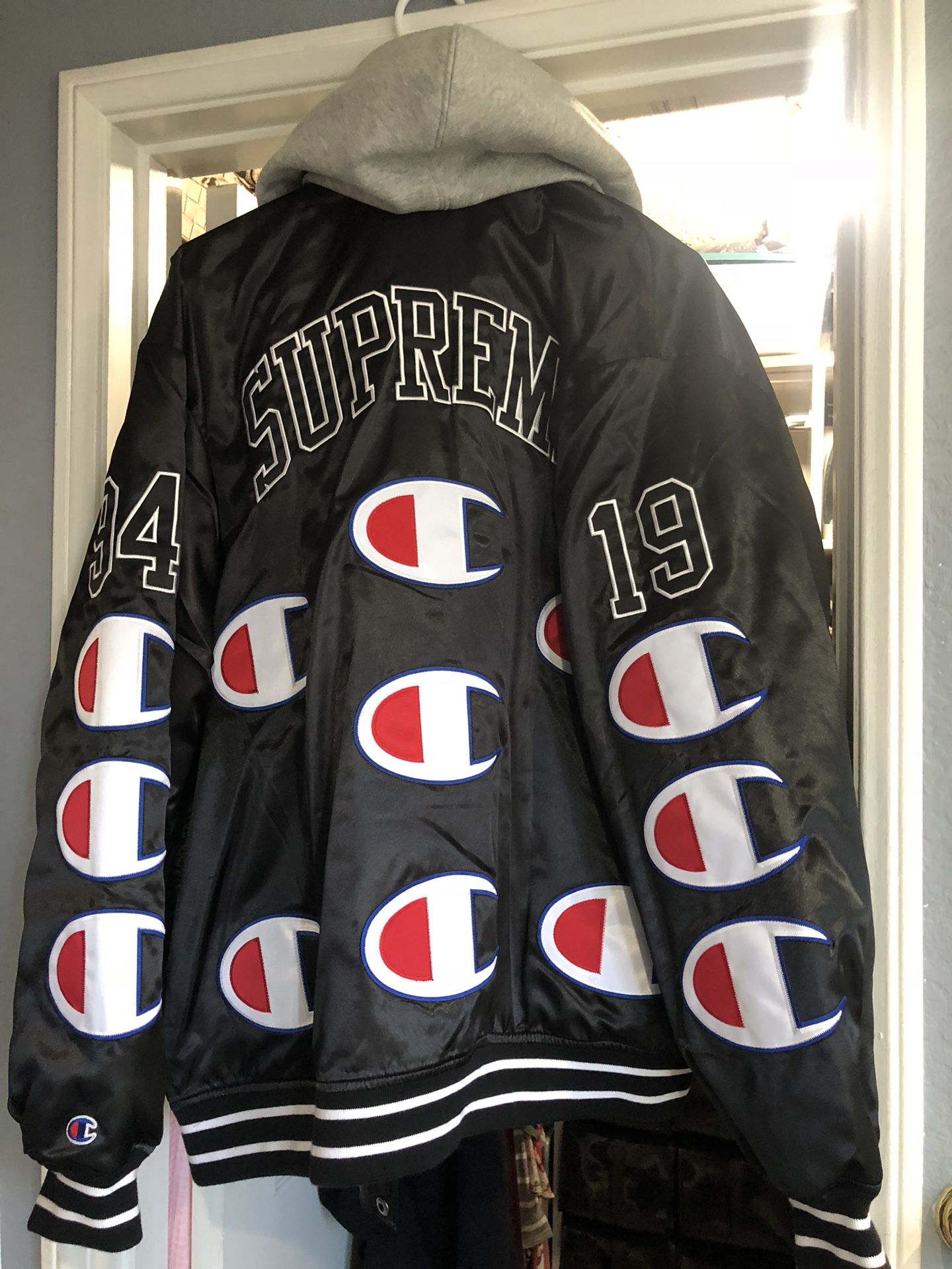 supreme champion satin jacket 13ss XL-