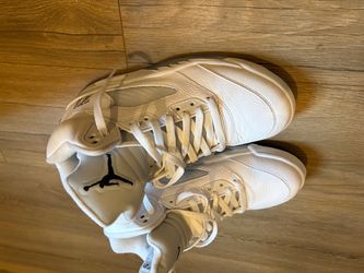 Air Jordan 5 White Sneakers